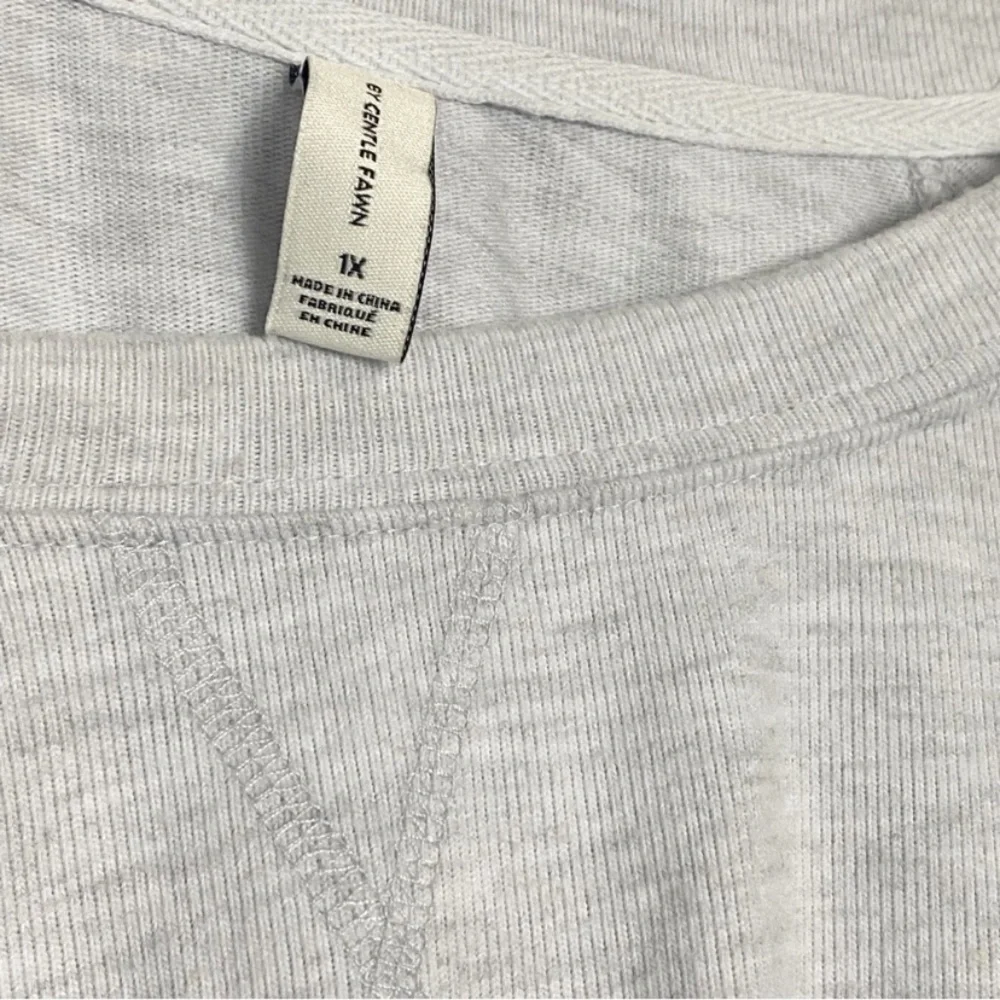 GENTLE FAWN Bree Pullover Sweatshirt Light Marled Gray